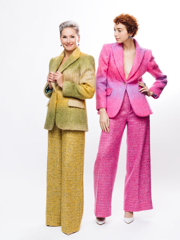 MOHAIR WOOL TROUSERS