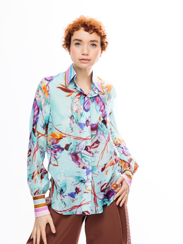 TURQUOISE BLOUSE