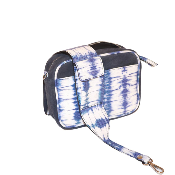 Soho cross body genuine leather tote bag.