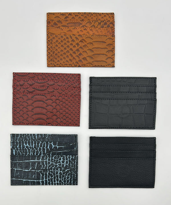 Elegance Slim Card Case in Natural Leather